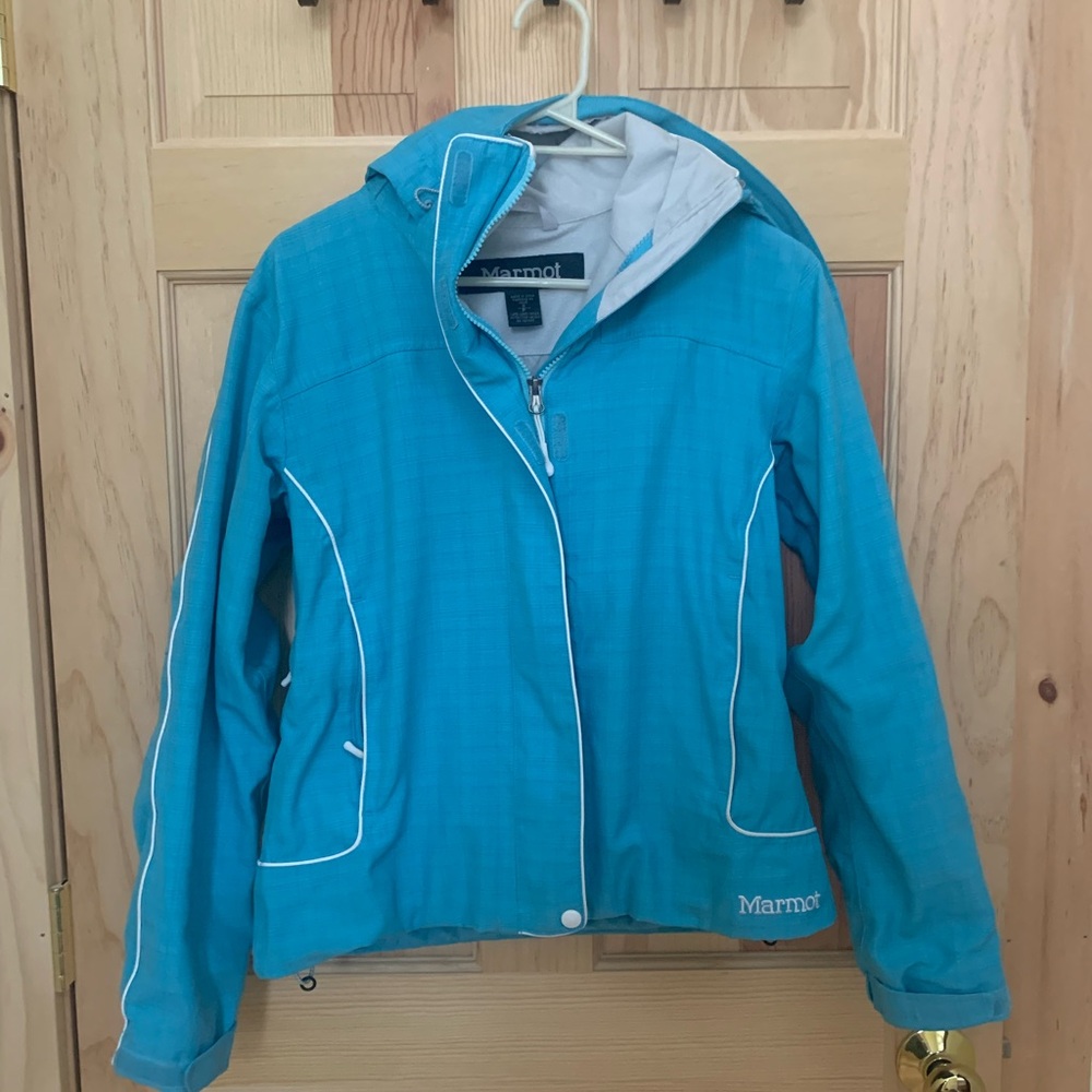 Marmot Women's Light Blue Ski Jacket Size Small